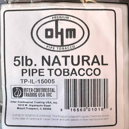 Ohm Natural Pipe Tobacco Pipe Tobacco OHM 