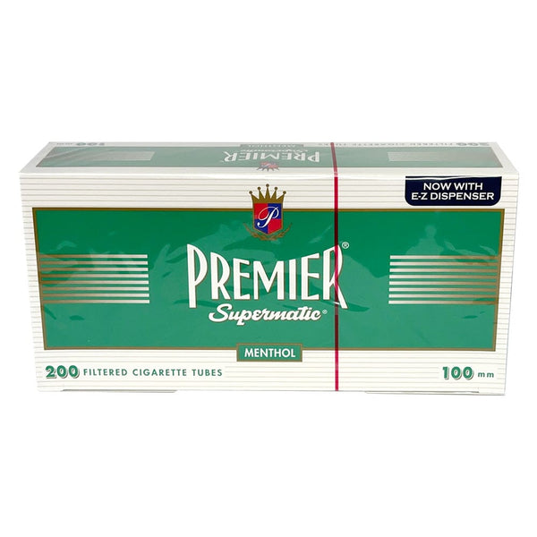 Premier Menthol Cigarette Tubes RYO Supplies Premier 