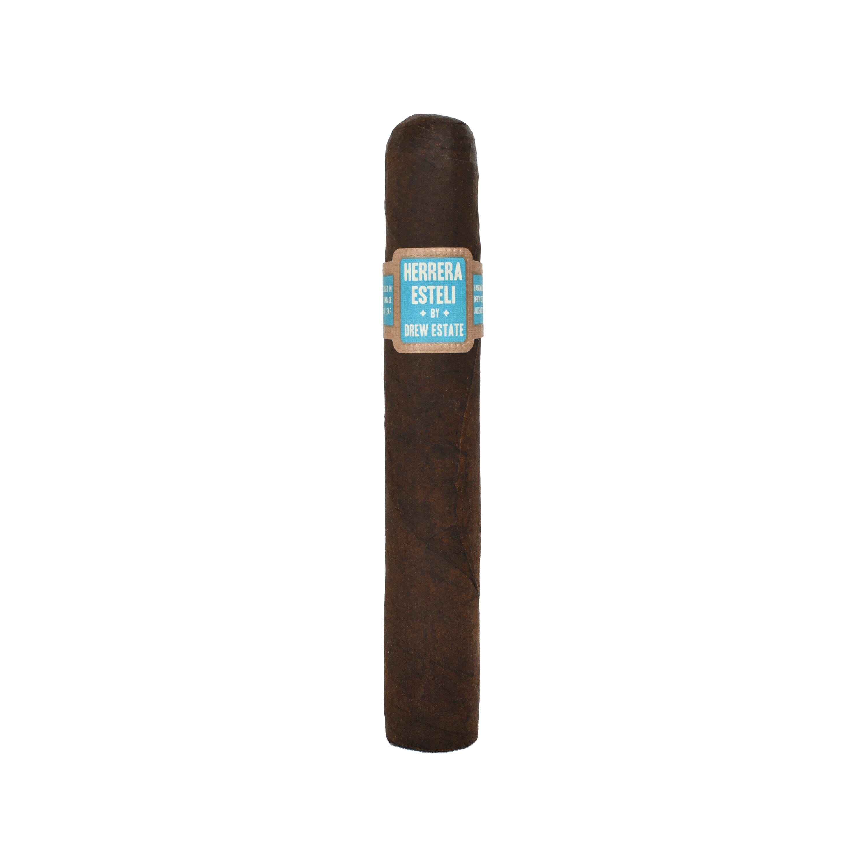 Herrera Esteli Brazilian Maduro premium cigar box featuring dark, hand-rolled cigars with Brazilian Maduro wrapper and detailed branding.