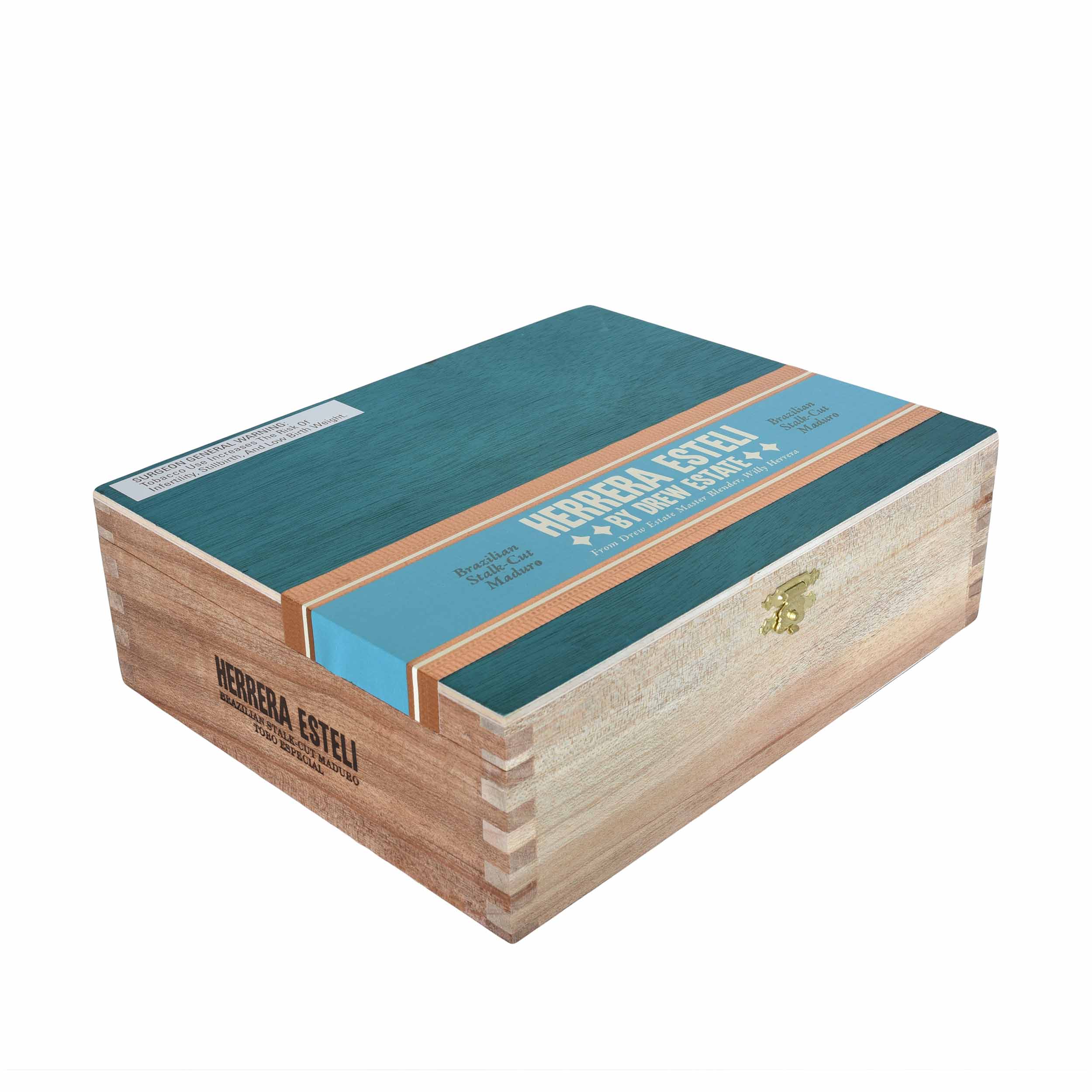 Herrera Esteli Brazilian Maduro premium cigar featuring dark, oily wrapper and detailed band, showcasing luxurious craftsmanship.