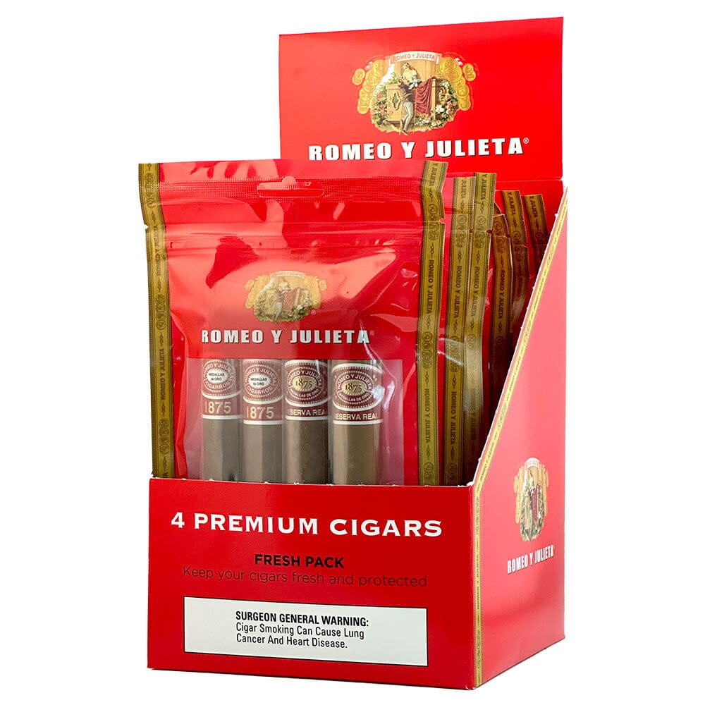 Romeo y Julieta 1875 and Reserva Real Fresh Packs Premium Cigars Romeo y Julieta 
