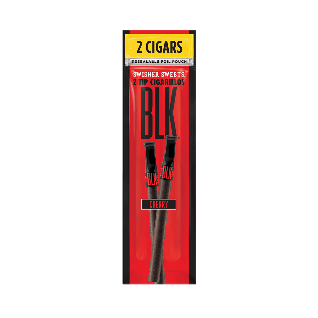 Swisher Sweets BLK Cherry Tip Cigarillos Machine Made Swisher Sweets 