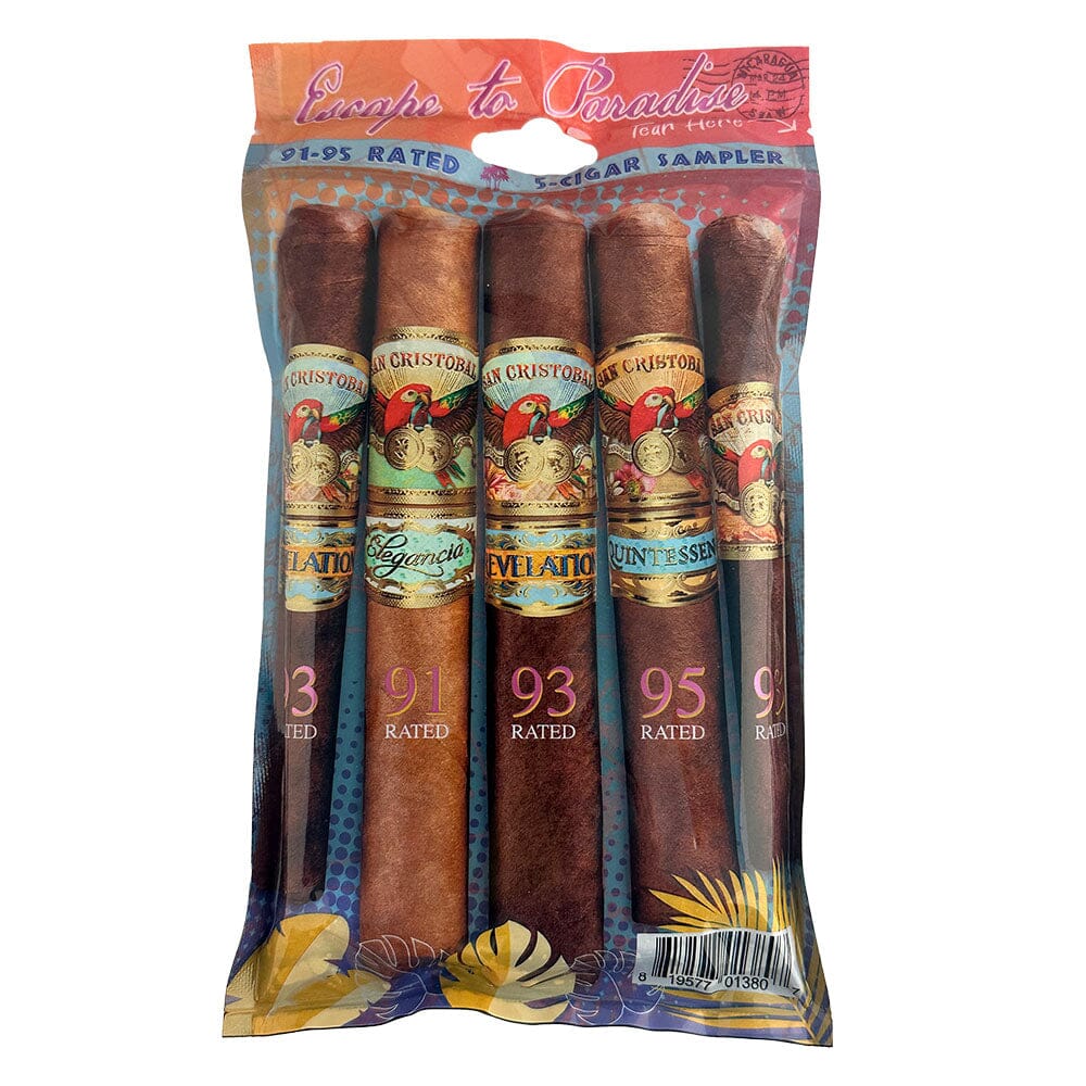 San Cristobal 5 Cigar Fresh Pack featuring premium San Cristobal cigars in a sealed sampler pack.
