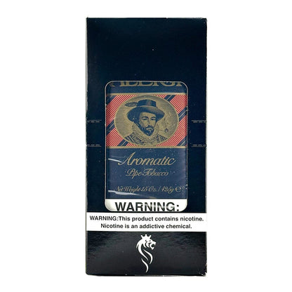 Sir Walter Raleigh Aromatic Pipe Tobacco in pouches, showcasing the packaging and tobacco blend for pipe smoking.