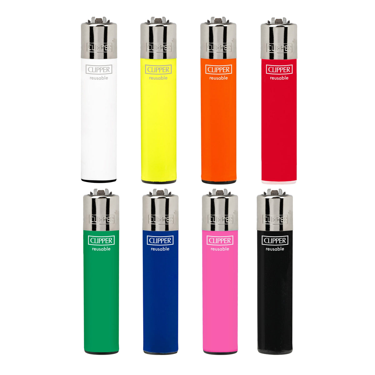 Solid Clipper lighter, a portable accessory with a durable metal body and classic design, perfect for everyday use.