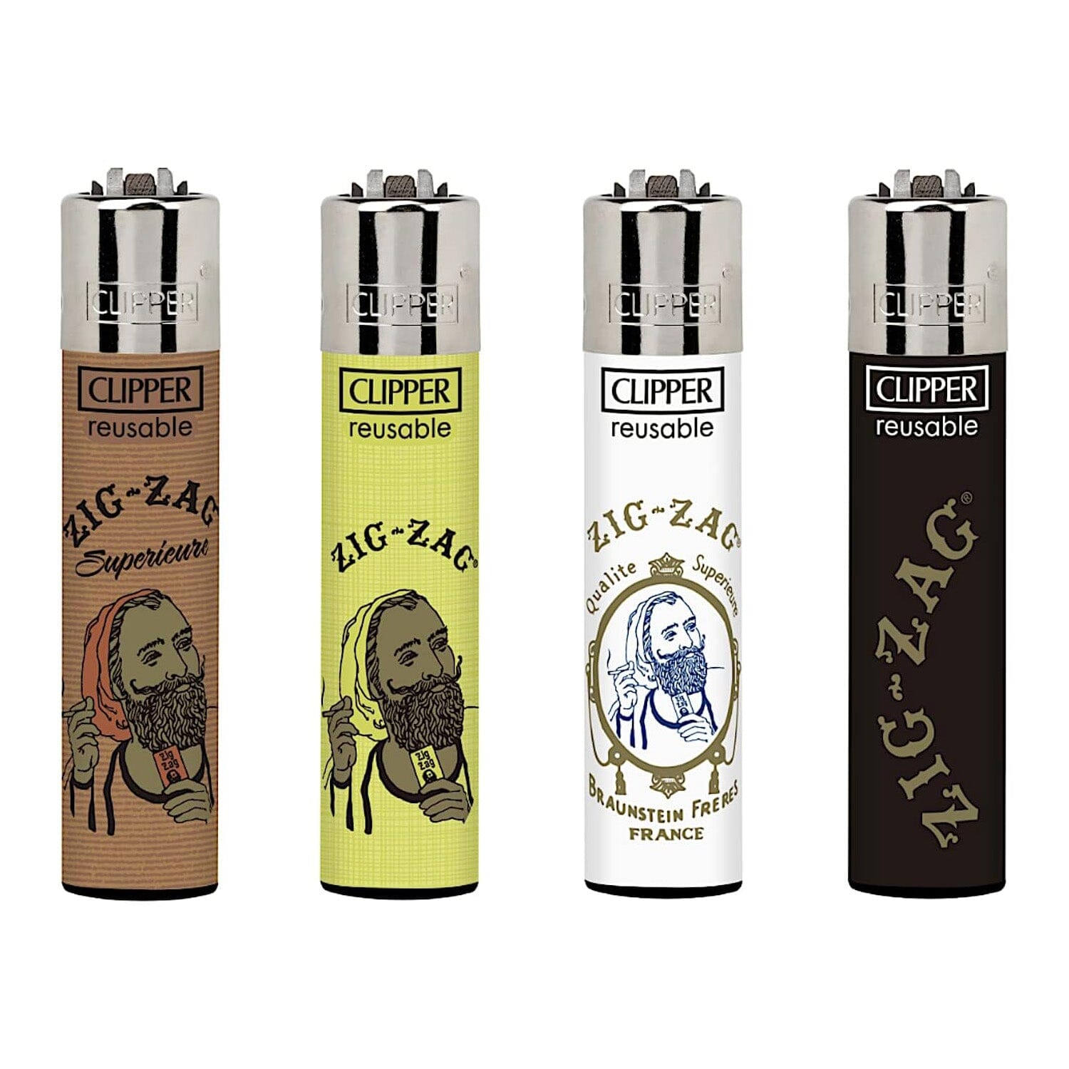 Clipper Zig Zag Lighter accessory with colorful zig zag design, compact and portable for convenient ignition.