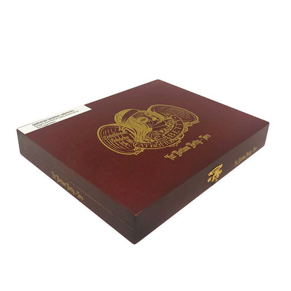 Deadwood Fat Bottom Betty Maduro premium cigar featuring a dark, oily wrapper and band, showcasing its rich, bold flavor profile.