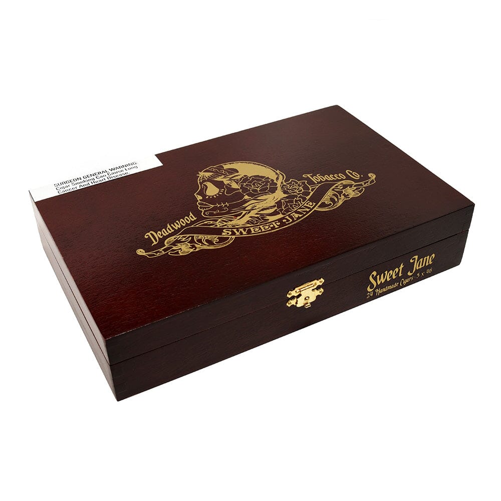 Premium Deadwood Sweet Jane Maduro Corona cigar, showcasing the dark, flavorful wrapper and detailed band design.