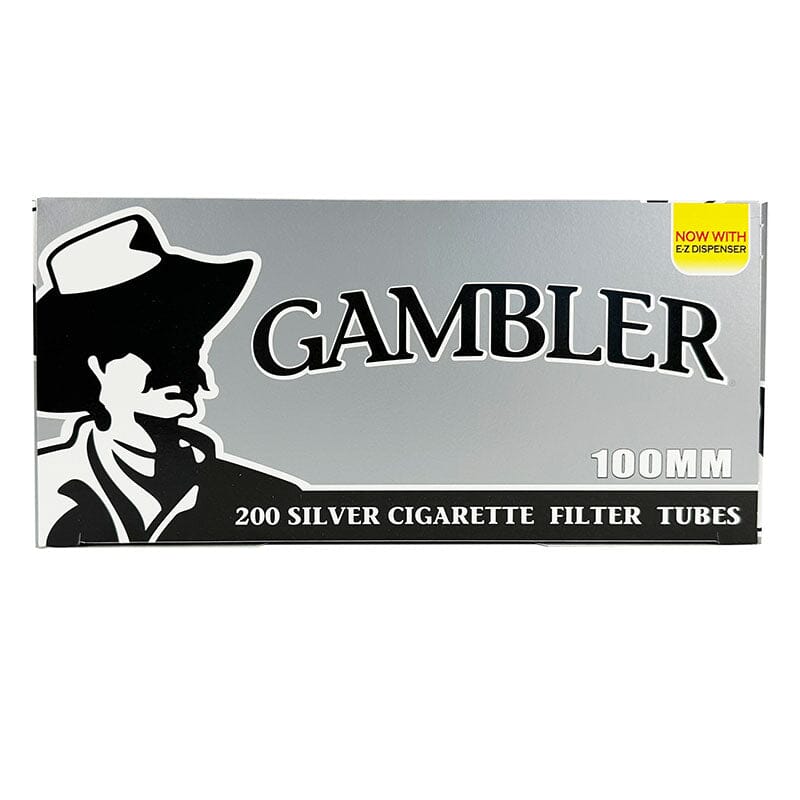Gambler Silver Cigarette Tubes RYO Supplies Gambler 