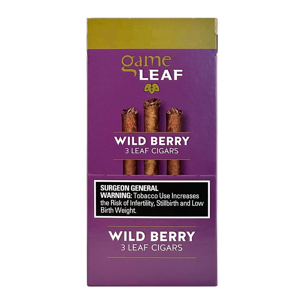 Game Leaf Wild Berry Cigarillos Machine Made Game 