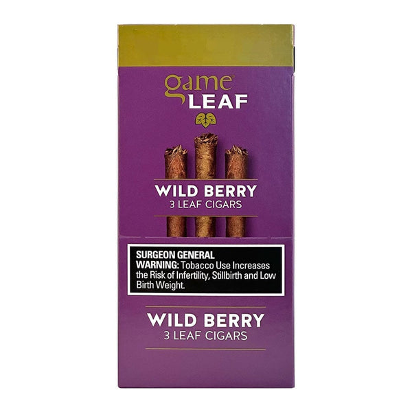 Game Leaf Wild Berry Cigarillos Machine Made Game 