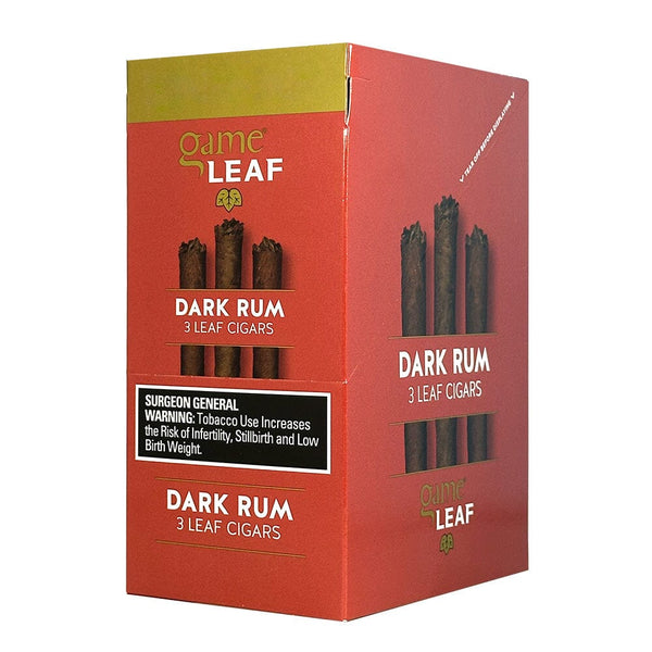 Game Leaf Dark Rum Cigarillos Machine Made Game 