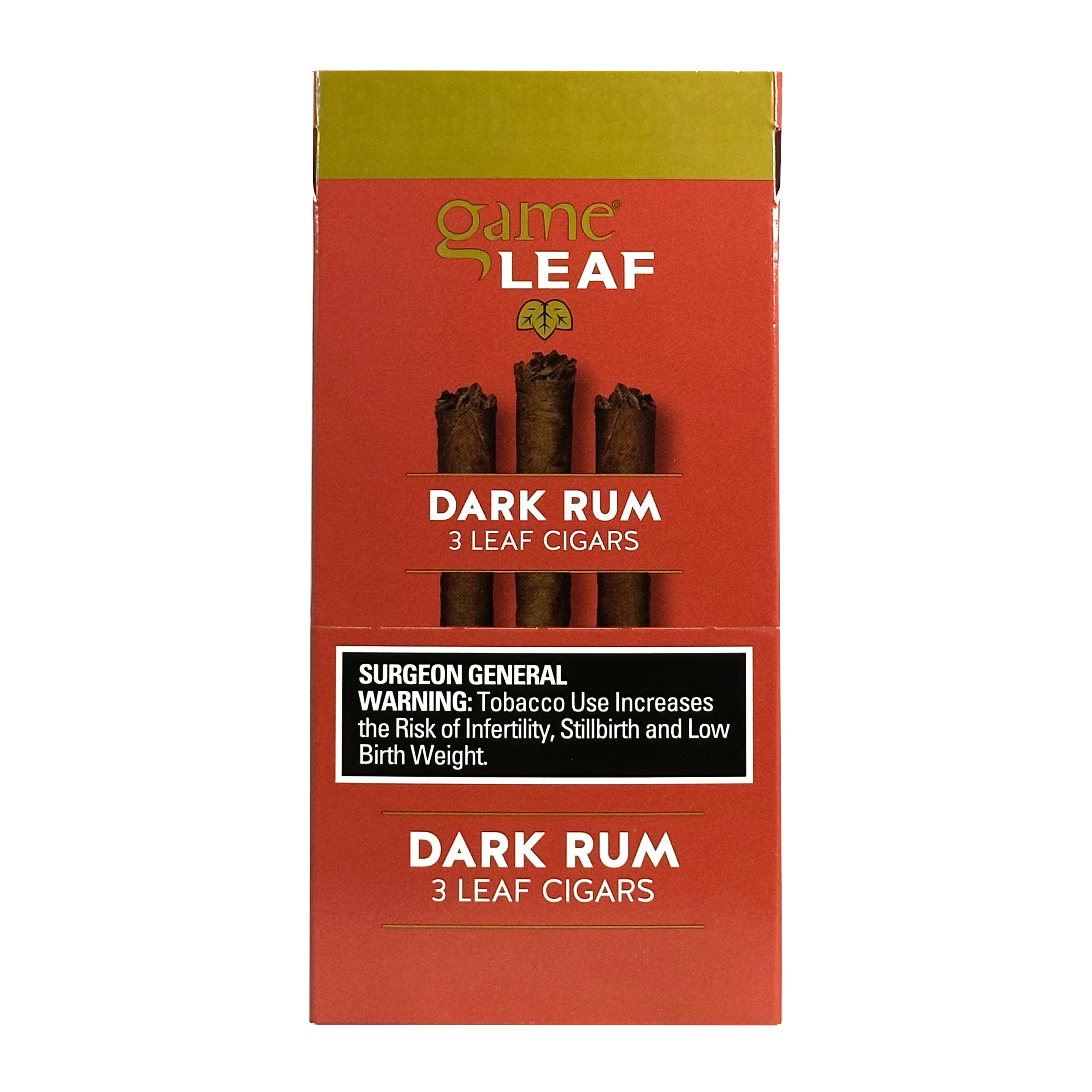 Game Leaf Dark Rum Cigarillos Machine Made Game 