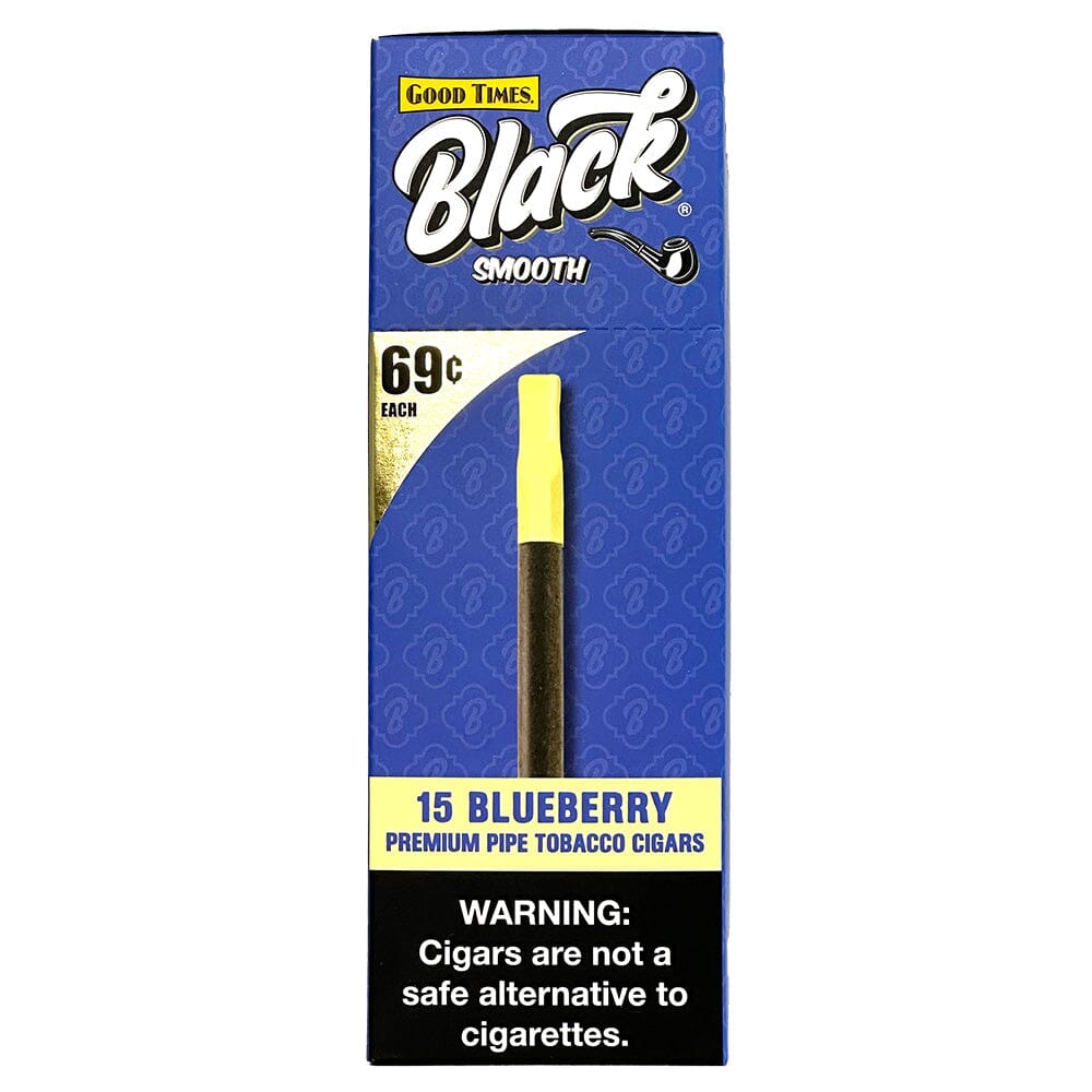 Good Times Black Smooth Blueberry Cigars Machine Made Good times 
