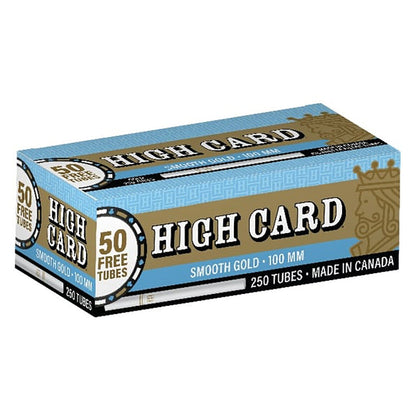 High Card Gold Cigarette Tubes