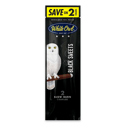 White Owl Black Cigarillos Machine Made White Owl 