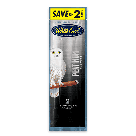 White Owl Platinum Cigarillos Machine Made White Owl 