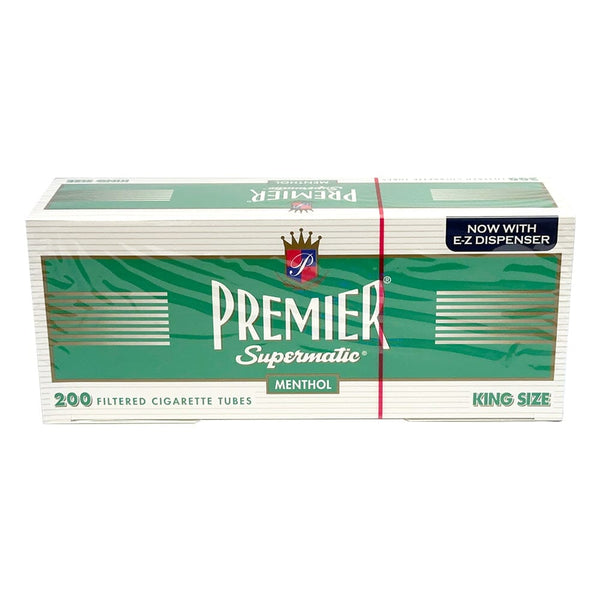 Premier Menthol Cigarette Tubes RYO Supplies Premier 