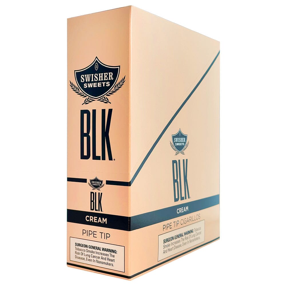 Swisher Sweets BLK Cream Tip Cigarillos Machine Made Swisher Sweets 