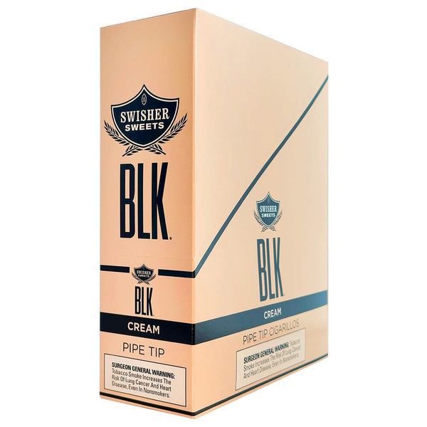 Swisher Sweets BLK Cream Tip Cigarillos Machine Made Swisher Sweets 