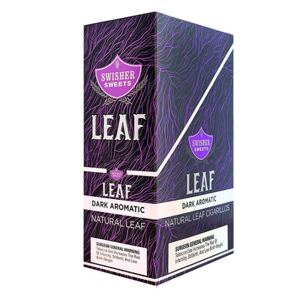 Machine-made Swisher Sweets Leaf Dark Aromatic cigar with dark, aromatic leaf tobacco in a natural wrapper.