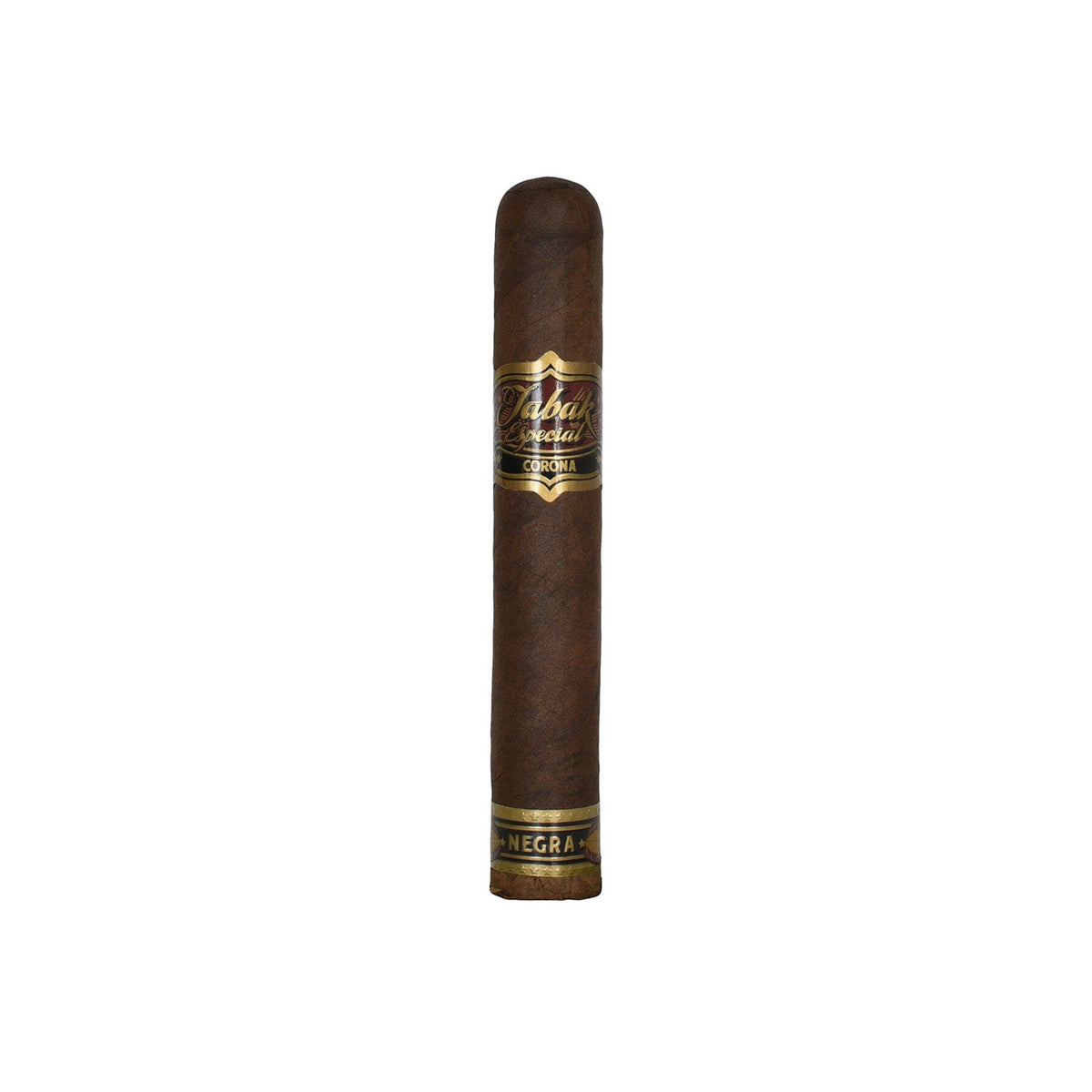 Premium Tabak Especial Negra Corona cigar from Tabak Especial, featuring dark wrapper and detailed cigar band.
