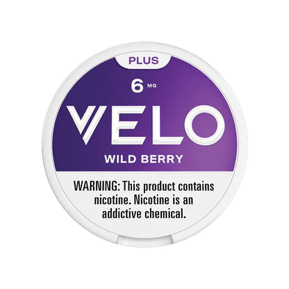 Velo Plus Nicotine Pouches Wildberry Smokeless Velo 
