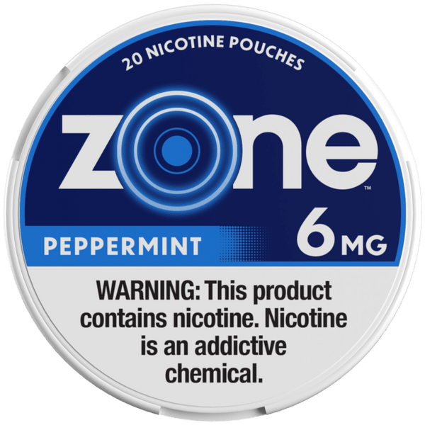 Zone Nicotine Pouches Peppermint Smokeless Zone 