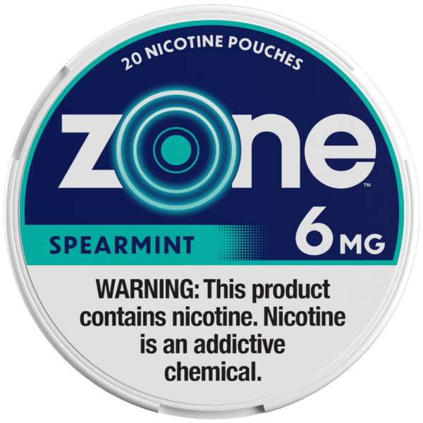 Zone Nicotine Pouches Spearmint Smokeless Zone 