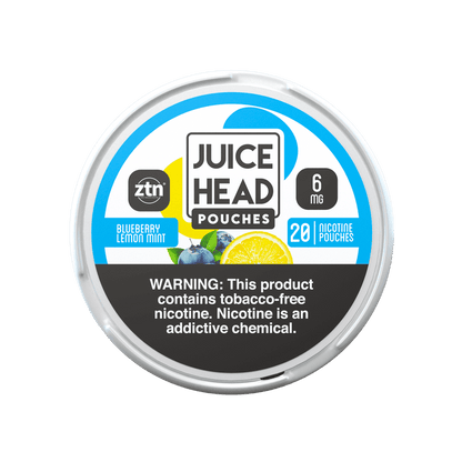 Juice Head Nicotine Pouches Blueberry Lemon Mint Smokeless Juice Head 