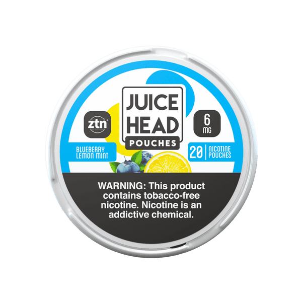 Juice Head Nicotine Pouches Blueberry Lemon Mint Smokeless Juice Head 