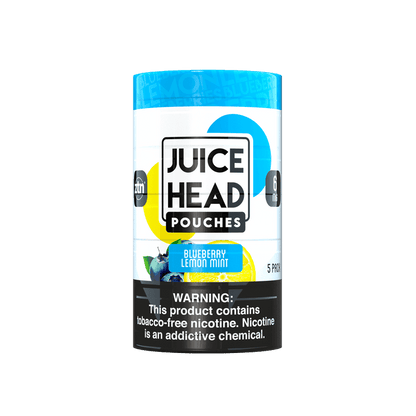 Juice Head Nicotine Pouches Blueberry Lemon Mint Smokeless Juice Head 