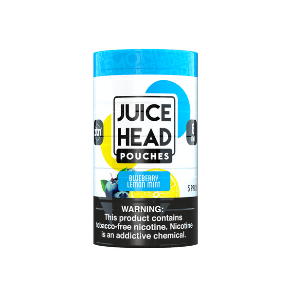 Juice Head Nicotine Pouches Blueberry Lemon Mint Smokeless Juice Head 
