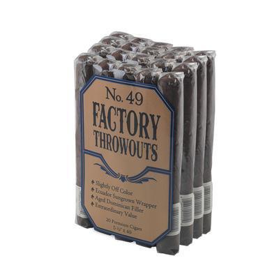 Factory Throwouts No. 49 Premium Cigars Factory Throwouts Natural Robusto (5.5" x 49) Bundle of 20 