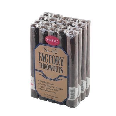 Factory Throwouts No. 49 Premium Cigars Factory Throwouts Sweet Robusto (5.5" x 49) Bundle of 20 