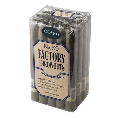 Factory Throwouts No. 59 Premium Cigars Factory Throwouts Claro Corona (6.2" x 42) Bundle of 20 