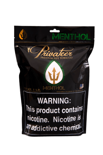 Privateer Menthol Pipe Tobacco Pipe Tobacco Privateer Menthol 16oz Bag 