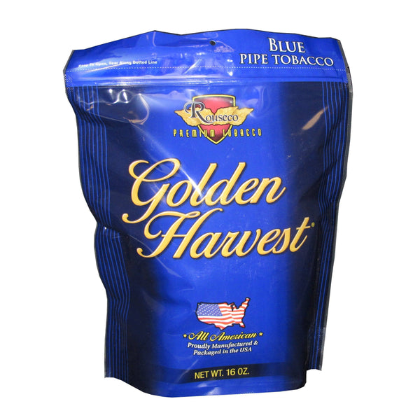 Golden Harvest Blue (Light) Pipe Tobacco Pipe Tobacco Golden Harvest Blue 16oz Bag 