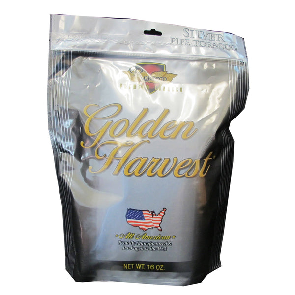 Golden Harvest Silver Pipe Tobacco Pipe Tobacco Golden Harvest Silver 16oz Bag 