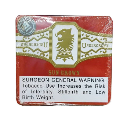 Undercrown Liga Red Tin featuring premium cigars in a red metal tin, showcasing the brand's distinctive packaging and cigar design.