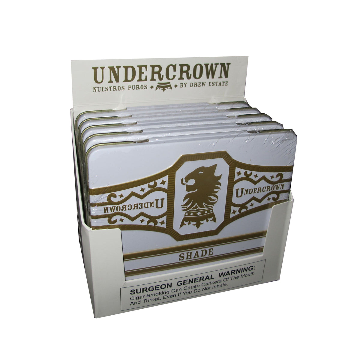 Undercrown Undercrown Shade cigar tins with premium cigars in sleek packaging, showcasing the brand's high-quality cigar selection.