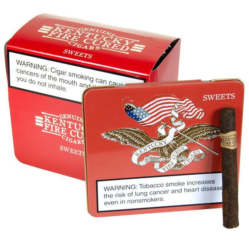 Muwat Kentucky Fire Cured Ponies Tins Premium Cigars Drew Estate KFC Ponies Sweet (4.0 x 32) 5 Tins of 10 