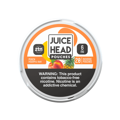 Juice Head Pouches Peach Pineapple Mint Smokeless Juice Head 