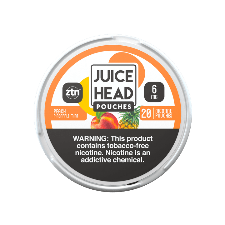 Juice Head Pouches Peach Pineapple Mint Smokeless Juice Head 