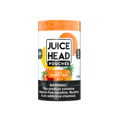 Juice Head Pouches Peach Pineapple Mint Smokeless Juice Head 