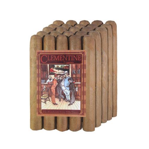 Close-up of Clementine Toro Premium Cigars, showcasing the dark, smooth tobacco wrappers and detailed band design.