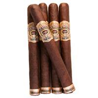 Alec Bradley Tempus Genesis premium cigars in a 5-pack, featuring dark wrapper cigars with detailed band branding.