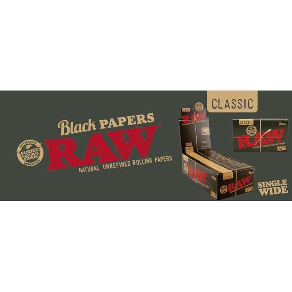 Raw Black Rolling Papers RYO Supplies Raw 