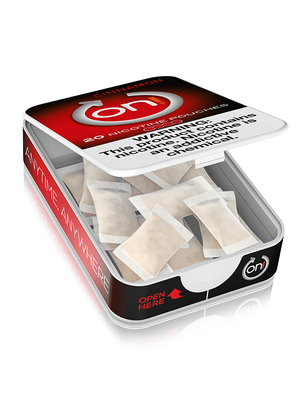 cinnamon tobacco pouches ON! Nicotine Pouches Cinnamon
