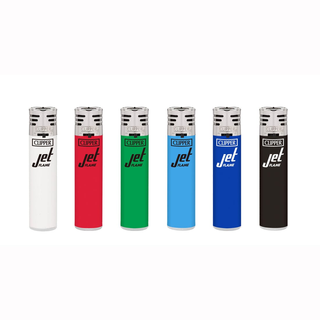 Clipper Solid Jet Flame Lighter in accessories, featuring a metal body and adjustable flame, designed for reliable ignition.